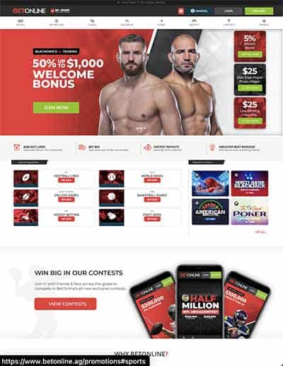 BetOnline Wrestling Sportsbook