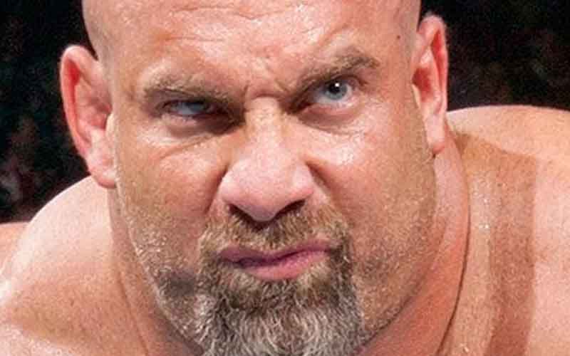 a closeup of Bill Goldberg's angry face
