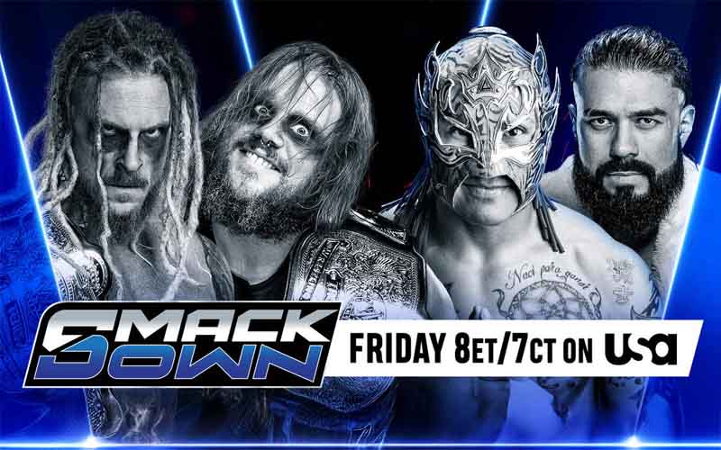 A promo for WWE Smackdown featuring The Wyatt Sicks vs Rey Fenix & Andrade