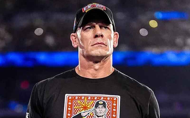 John Cena with a baseball cap on