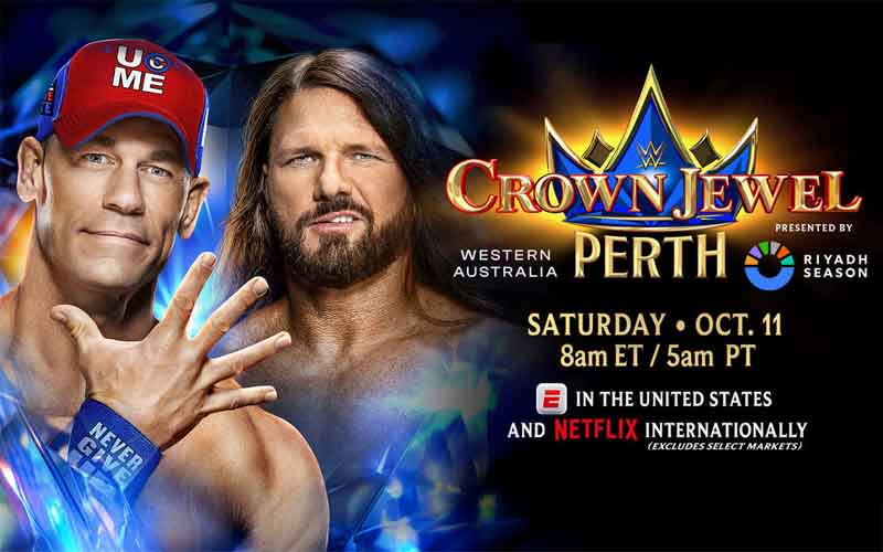 Crown Jewel Perth 2025 promo featuring AJ Styles and John Cena