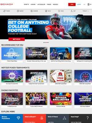 Bovada screenshot