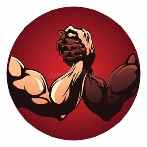 Arm wrestling logo