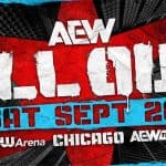 a promotional graphic for AEW All Out 2026